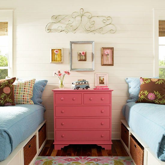 Phòng ngủ cho các cặp bé gái dễ thương