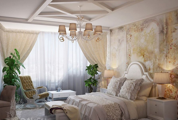Phòng ngủ lãng mạn phong cách pháp