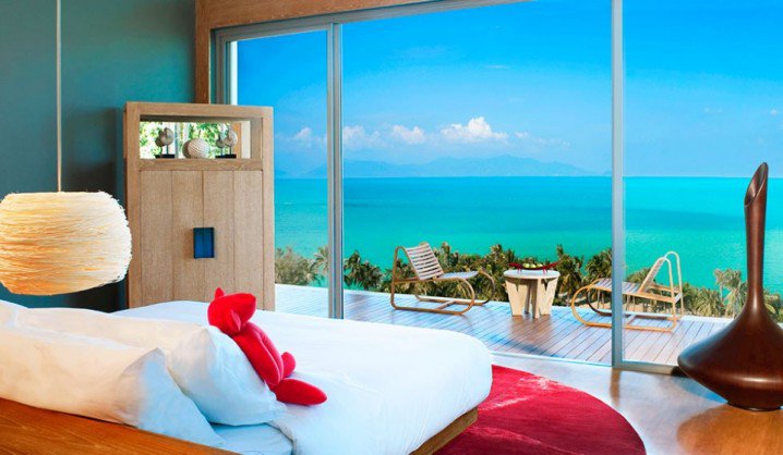 Phòng ngủ xa hoa view biển