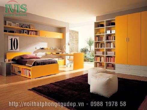 Pha màu cực chuẩn cho nội thất phòng ngủ