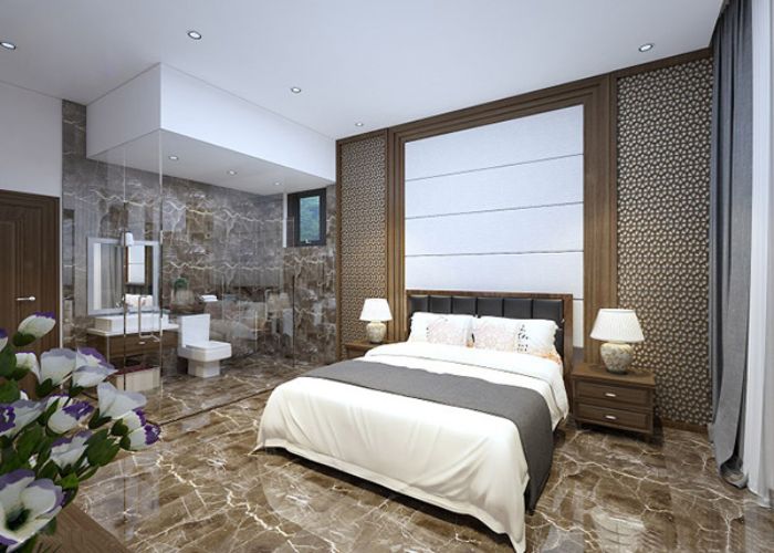 phòng ngủ có nhà vệ sinh