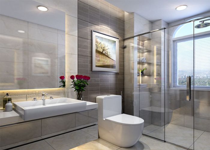 phòng ngủ có nhà vệ sinh