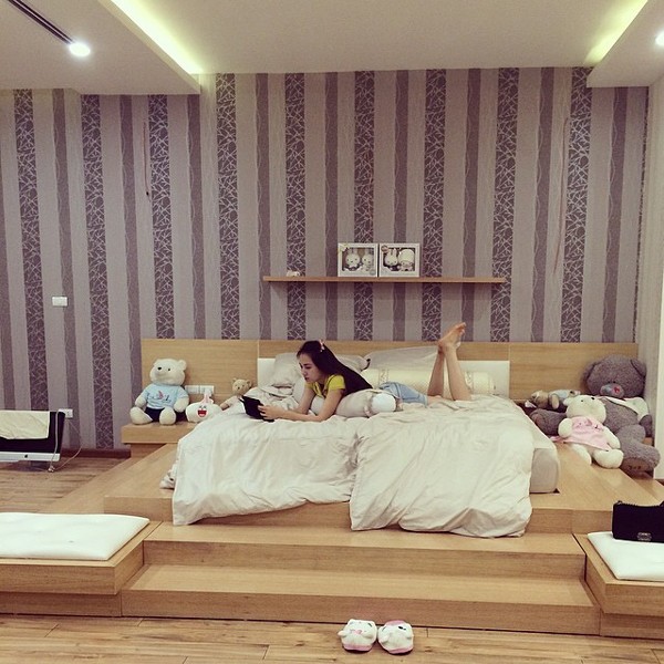 Phòng ngủ được trang trí theo gu của tường người